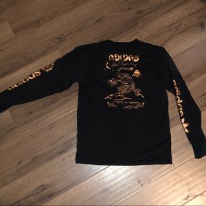 Adidas Black and Gold Long Sleeve